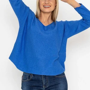 Pala D'oro V-Neck Jumper In Blue*Women Jumpers & Cardigans