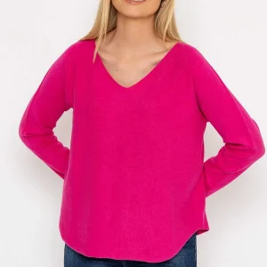 Pala D'oro V-Neck Jumper In Pink*Women Jumpers & Cardigans