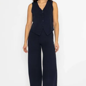 Pala D'oro Waistcoat In Navy*Women Tops & Blouses