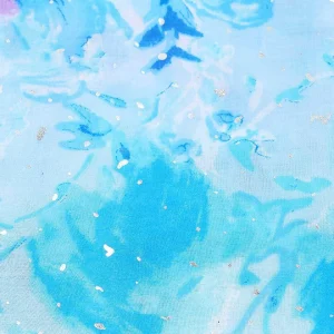 SOUL Accessories Watercolour Rose Scarf In Blue* Accessories