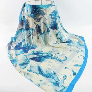 SOUL Accessories Watercolour Scarf In Blue* Accessories