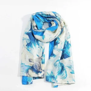 SOUL Accessories Watercolour Scarf In Blue* Accessories