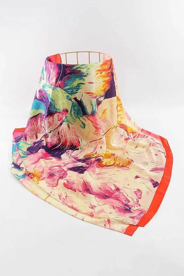 SOUL Accessories Watercolour Scarf In Red* Accessories