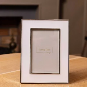 Carraig Donn Living White & Silver Trimmed Frame* Homeware