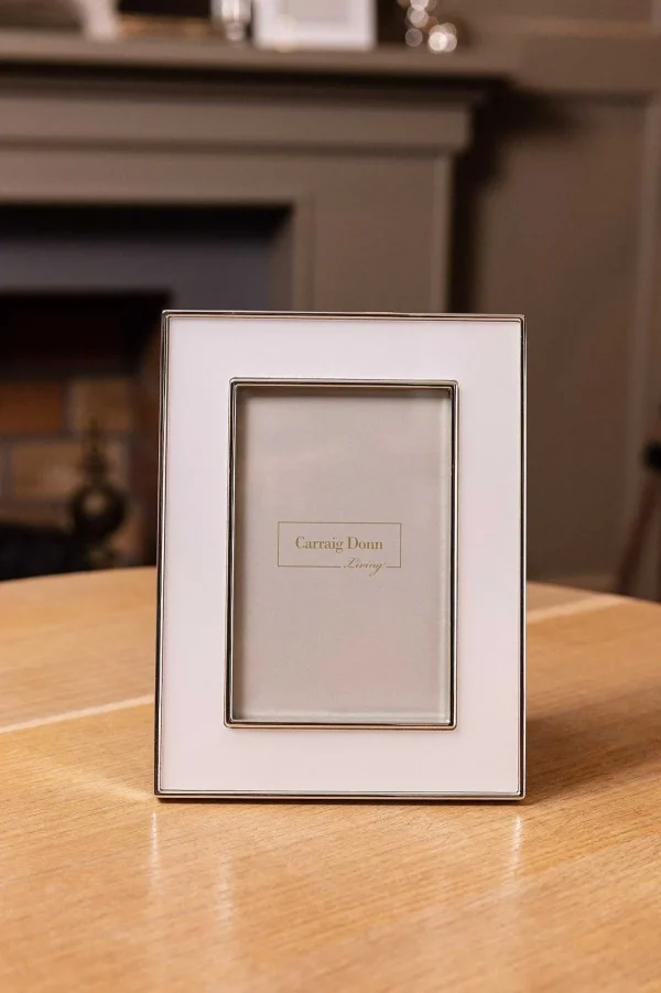 Carraig Donn Living White & Silver Trimmed Frame* Homeware