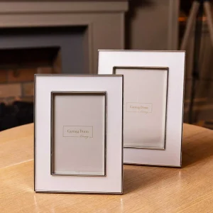 Carraig Donn Living White & Silver Trimmed Frame* Homeware