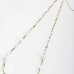 Soul Jewellery White And Gold Long Necklace* Necklaces