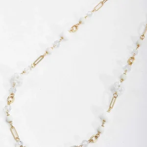 Soul Jewellery White And Gold Long Necklace* Necklaces