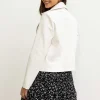 Pala D'oro Sport White Biker Jacket*Women Coats & Jackets