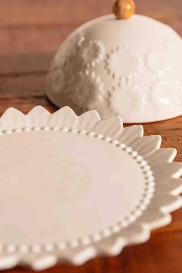 Carraig Donn HOME White Ceramic Butter Dish* Homeware