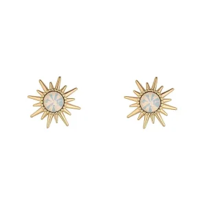 Knight & Day White Opal Crystal Sunshine Earrings*Women As Seen On Social