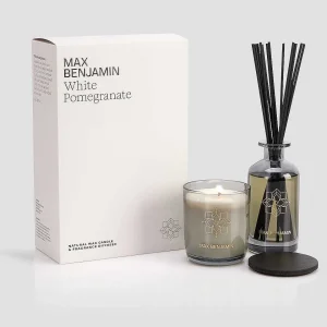 Max Benjamin White Pomegranate Candle & Diffuser Gift Set* Homeware