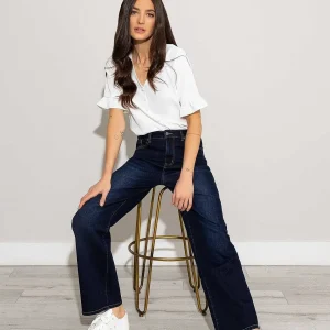 Kelly & Grace Weekend Wide Leg Denim Jeans In Indigo*Women Jeans & Trousers