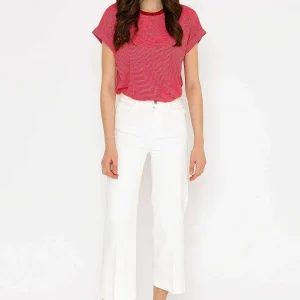 Oraije Windy Crop White Denim Jeans*Women Jeans & Trousers