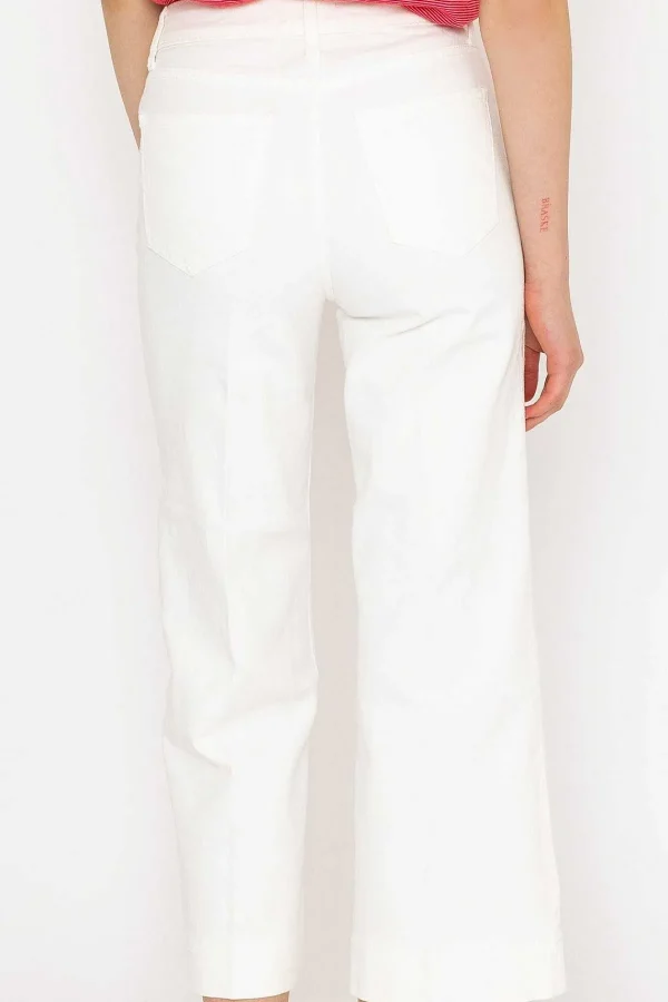 Oraije Windy Crop White Denim Jeans*Women Jeans & Trousers