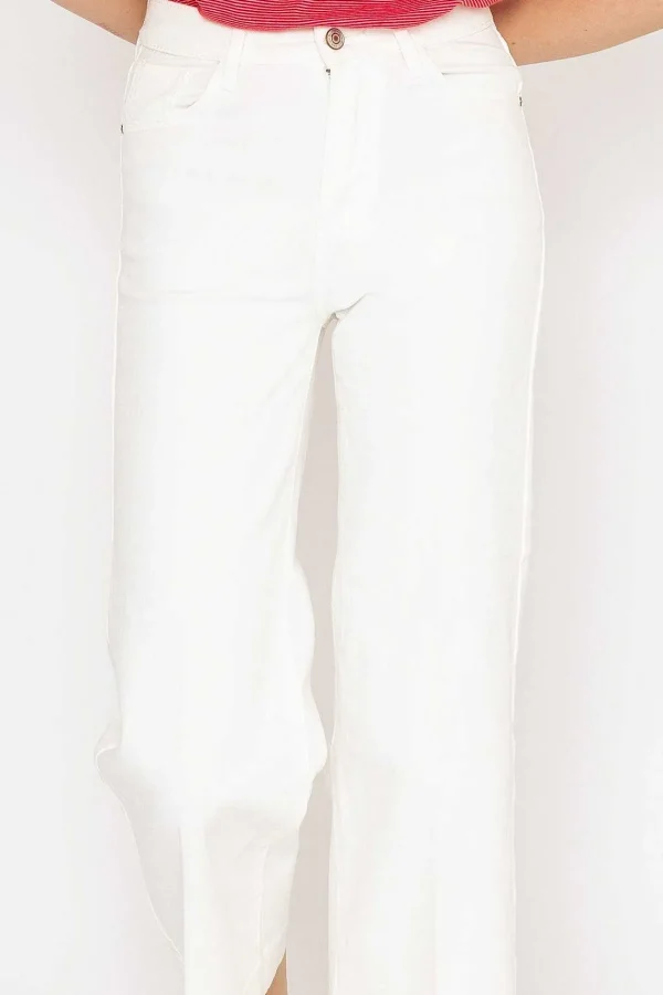 Oraije Windy Crop White Denim Jeans*Women Jeans & Trousers