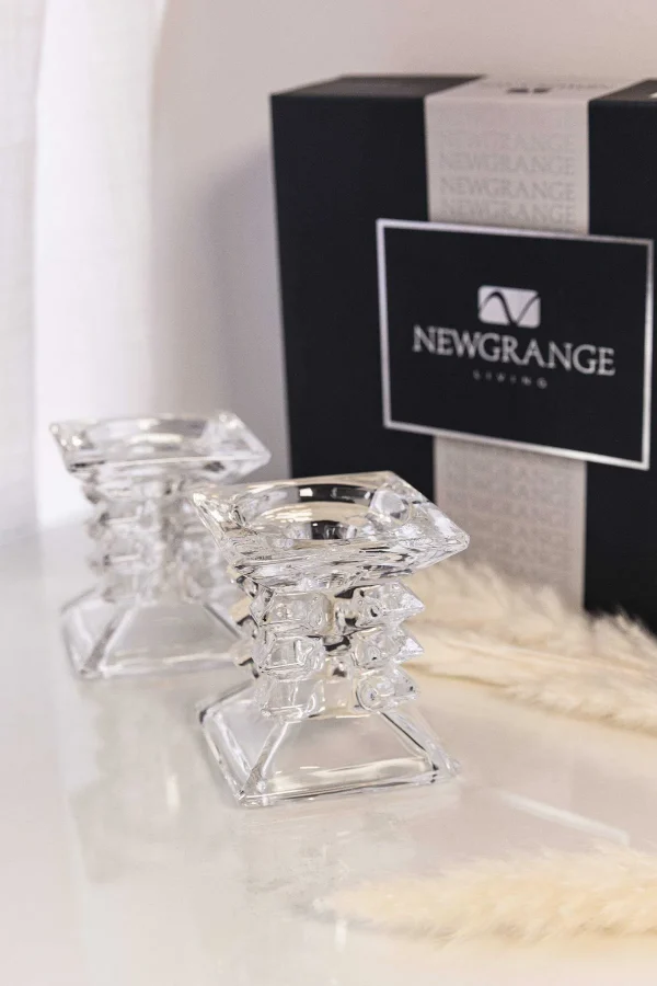 Newgrange Ziggy Pillar Candleholder Pair* Homeware