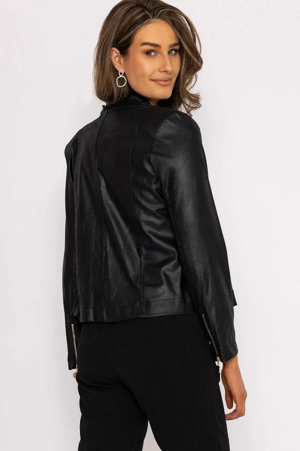 J'aime la Vie Zip Jacket In Black*Women Coats & Jackets