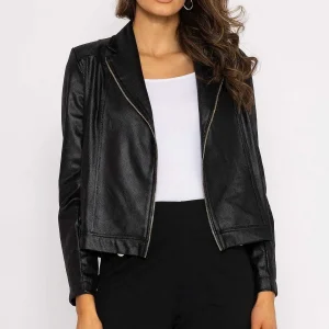 J'aime la Vie Zip Jacket In Black*Women Coats & Jackets