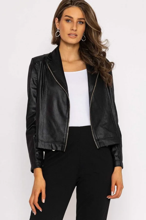 J'aime la Vie Zip Jacket In Black*Women Coats & Jackets