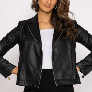 J'aime la Vie Zip Jacket In Black*Women Coats & Jackets