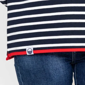 West Quay 1/2 Zip Stripe Sweatshirt In Navy*Women Hoodies & Sweatshirts